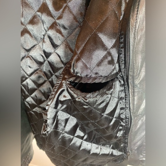 SAGUARO Black Genuine Leather Jacket - Picture 6 of 11